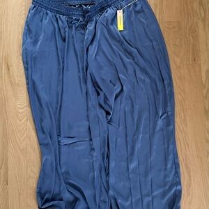 summersalt blue Palazzo pant with ties in size 2x